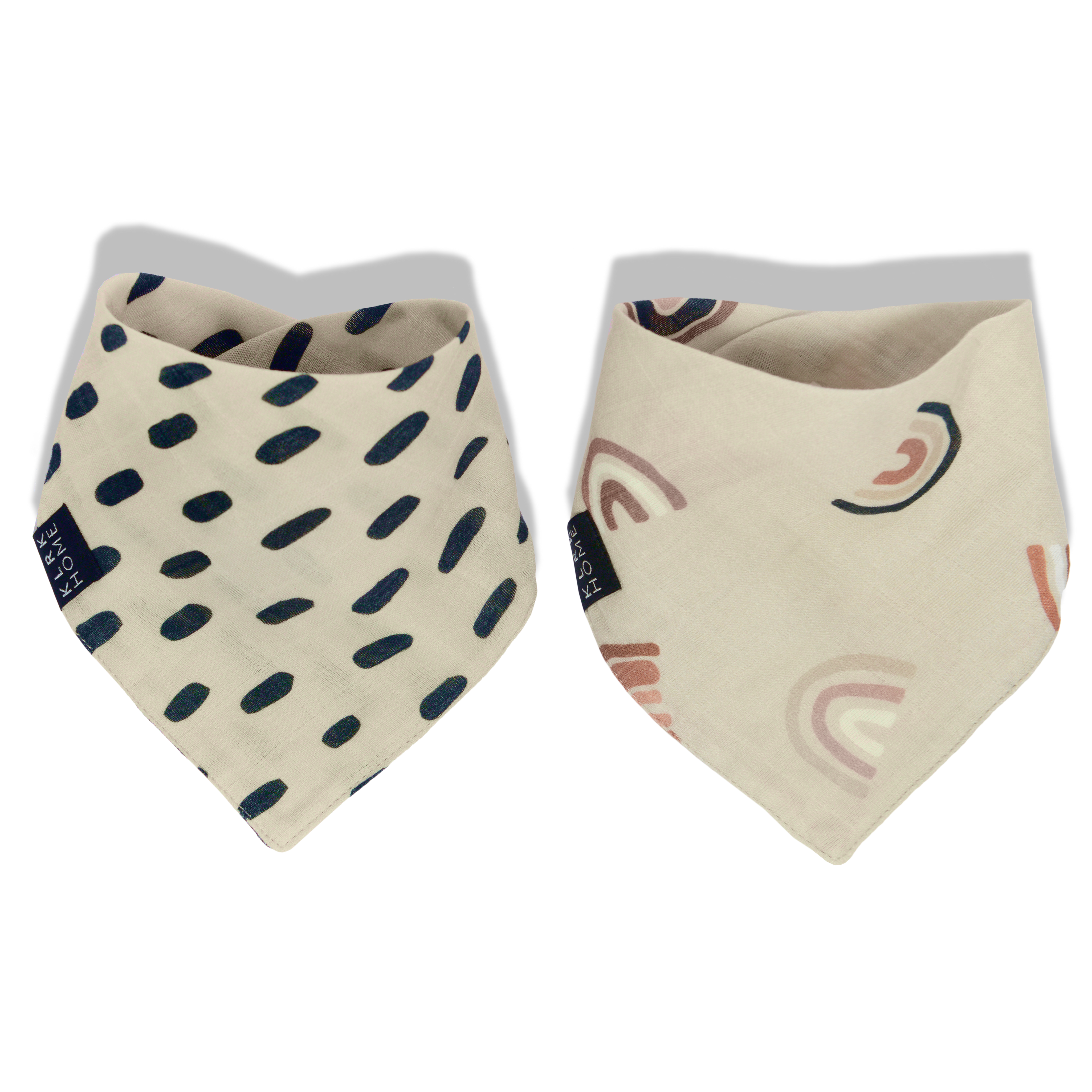 KLRK HOME Detské obojstranné šatky R&R, 2 ks