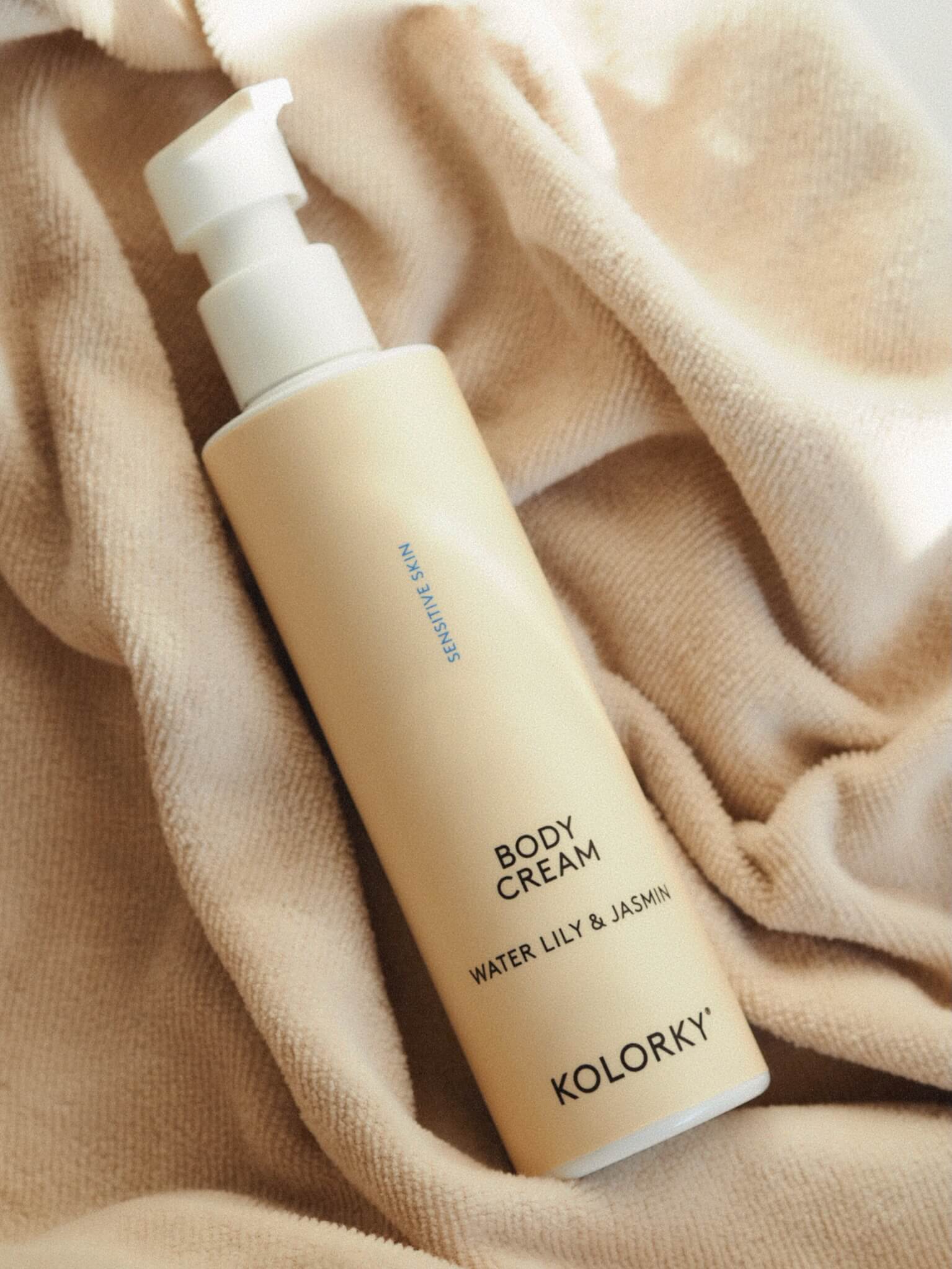 Sensitive BODY CREAM, Vodná ľalia a jazmín, 190 ml