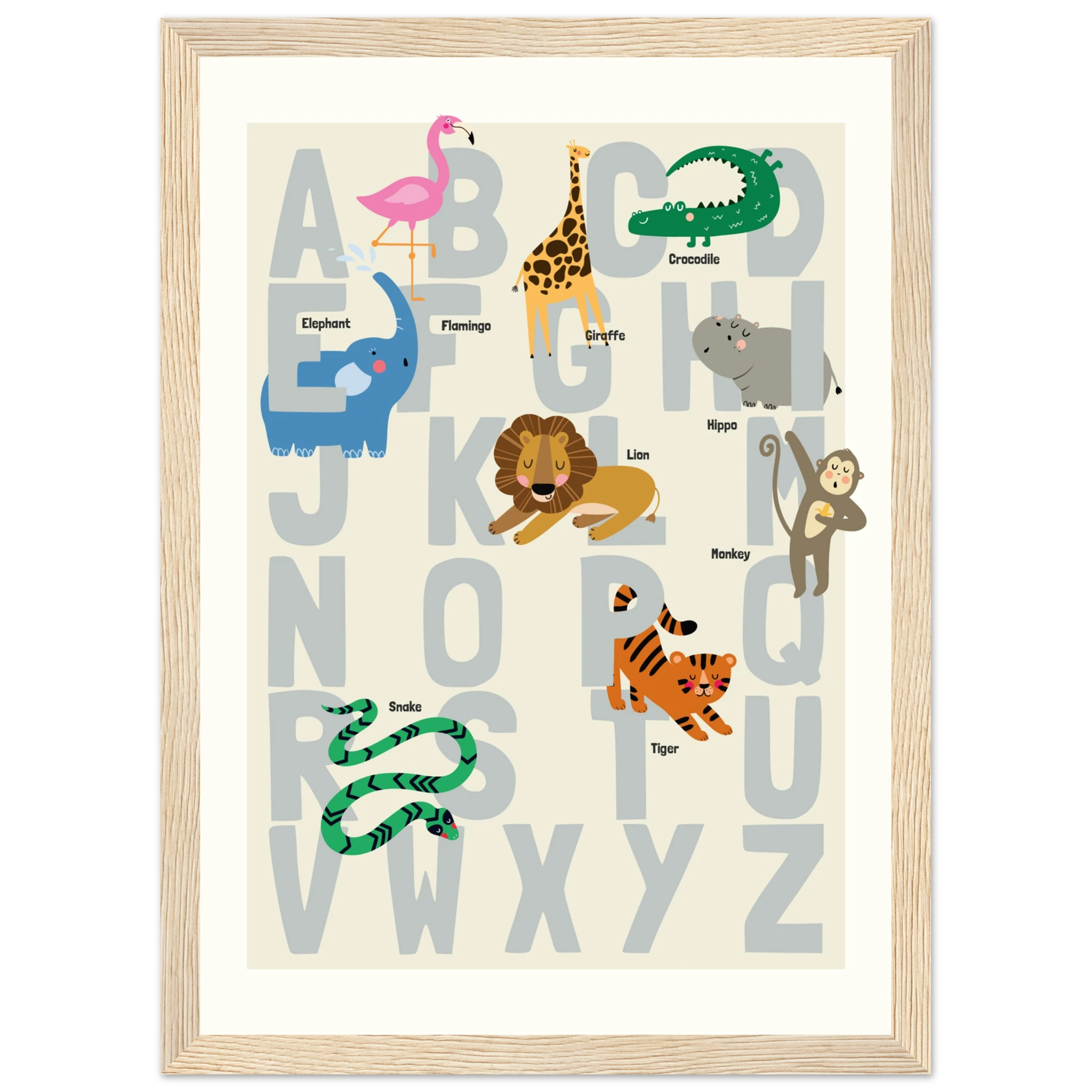 21x29.7 cm / 8x12" - Vertical - Wood frame - Map